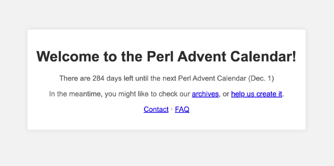 the new advent page