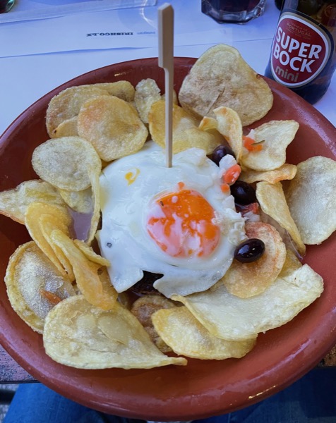 A Portuguese style burger from an Irish style pub
