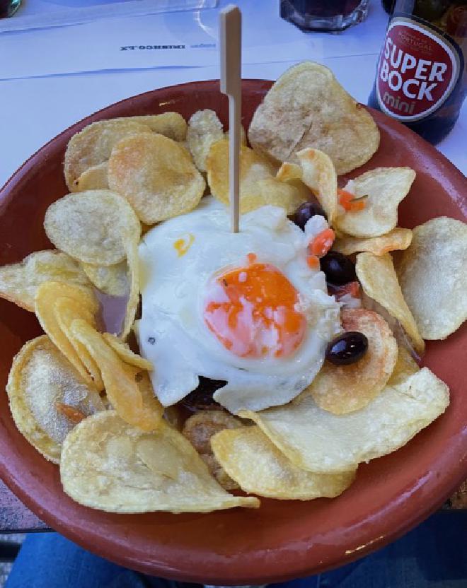 A Portuguese style burger from an Irish style pub